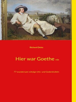 cover image of Hier war Goethe nie